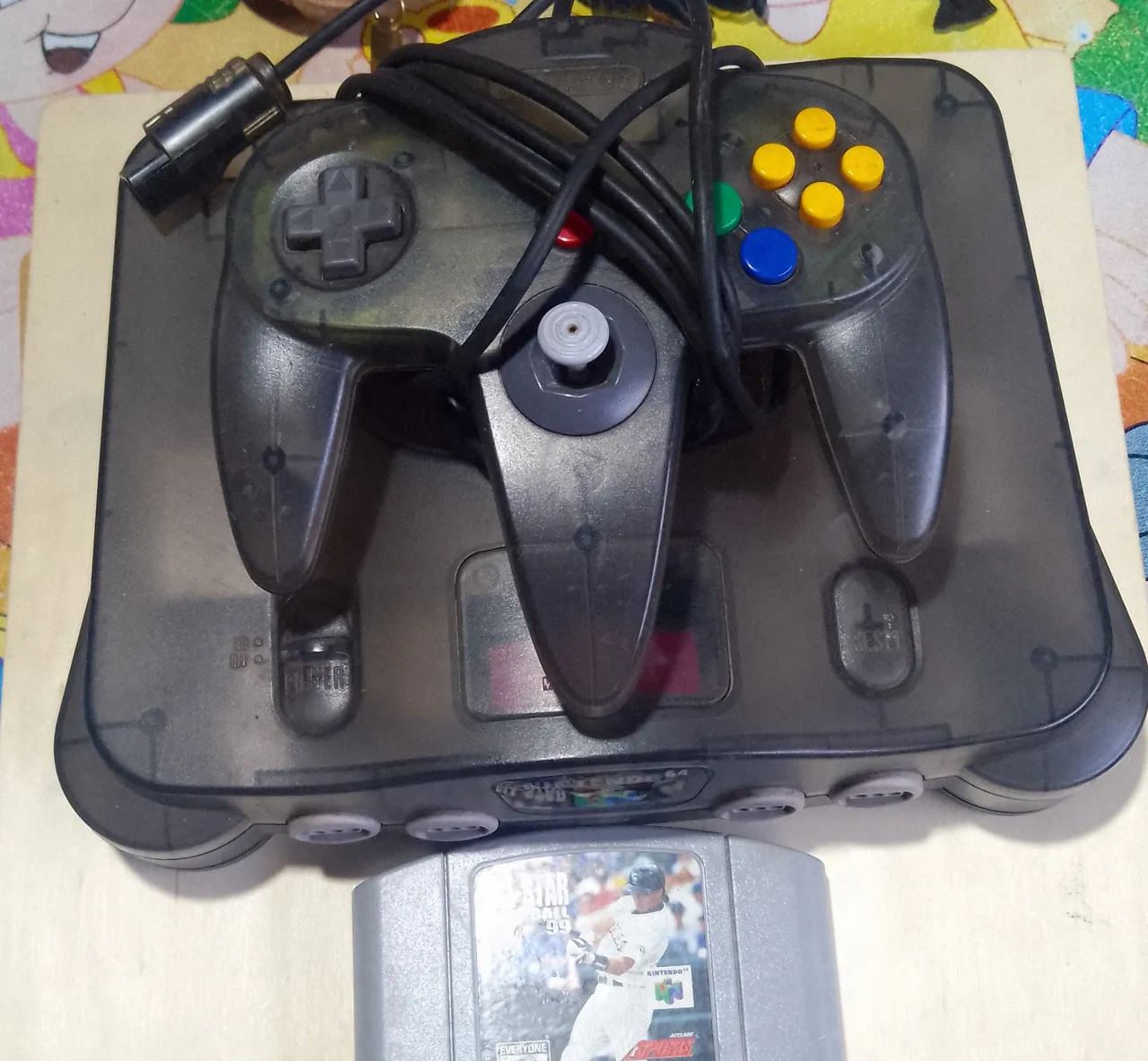 Nintendo 64 cores jabuticaba transparente n-64 nitendo