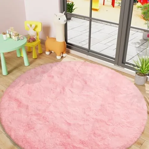Tapete Ecologico 1,00 diam redondo Rosa 001-38