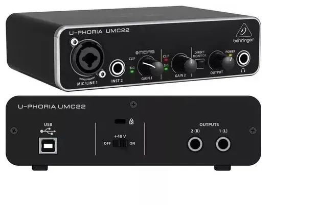 Interface De Áudio Usb Behringer U-phoria Umc22 - Foto 4