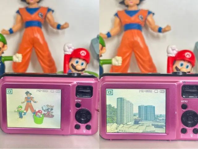 Samsung ES68 12.2 MP Digital Camera Pink + Accessories64318618582147122