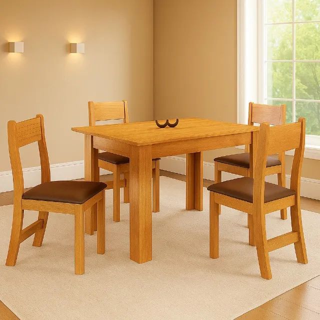Oferta especial mesa de jantar com 4 cadeiras 