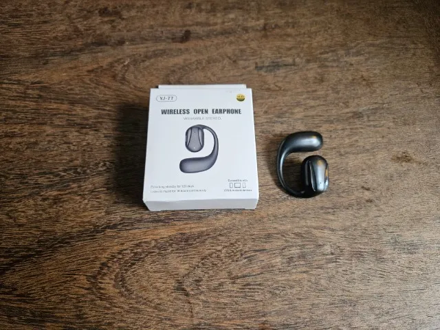 Fone de ouvido bluetooth esquerdo sem fio aberto com gancho