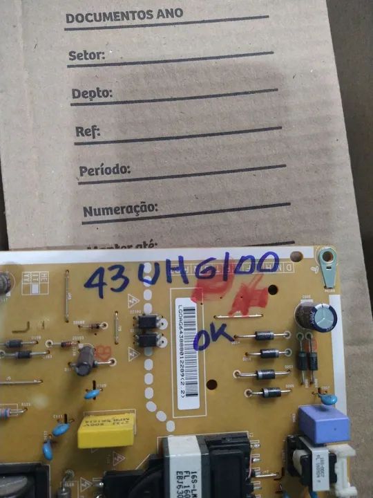 Placa da fonte tv LG 43uh6100 - Foto 3