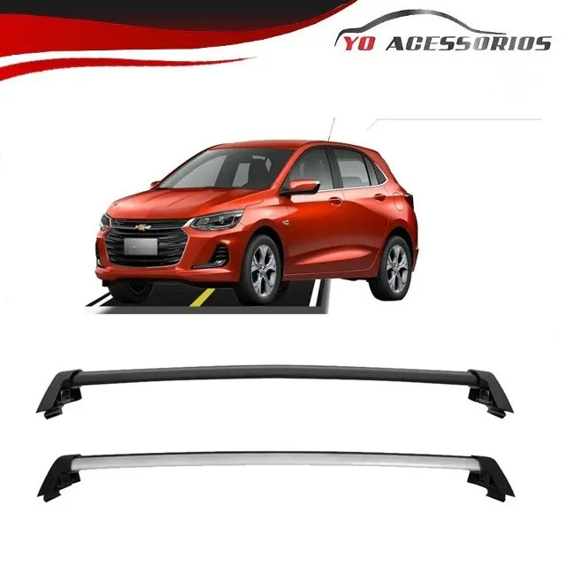 Rack Teto Onix Hatch 2020 Gm Projecar Onix Plus Preto Prata
