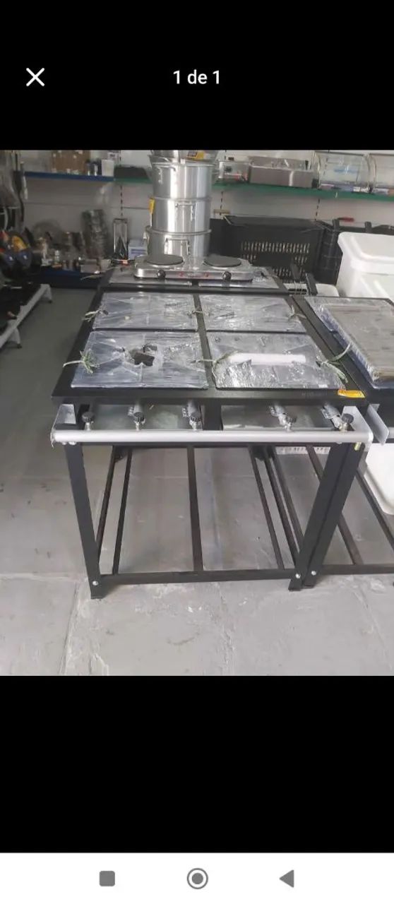 NZ. Fogão industrial 4 bocas epóxi Alta pressão INNAL 