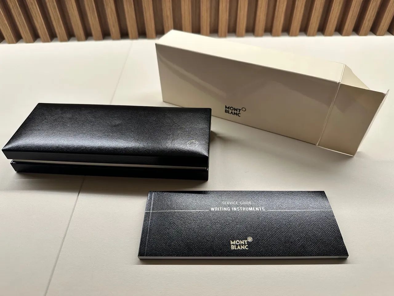 Caneta esferográfica Montblanc Meisterstruck revestida em ouro amarelo - Foto 2