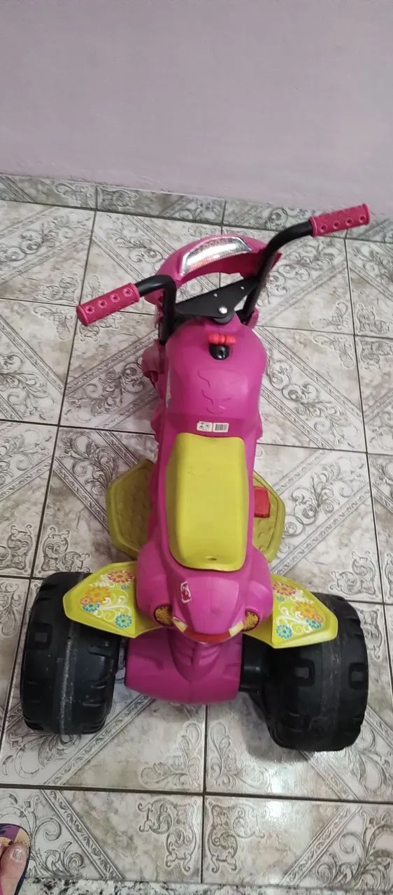 Moto Elétrica Infantil Rosa - Diversão garantida! - Foto 2