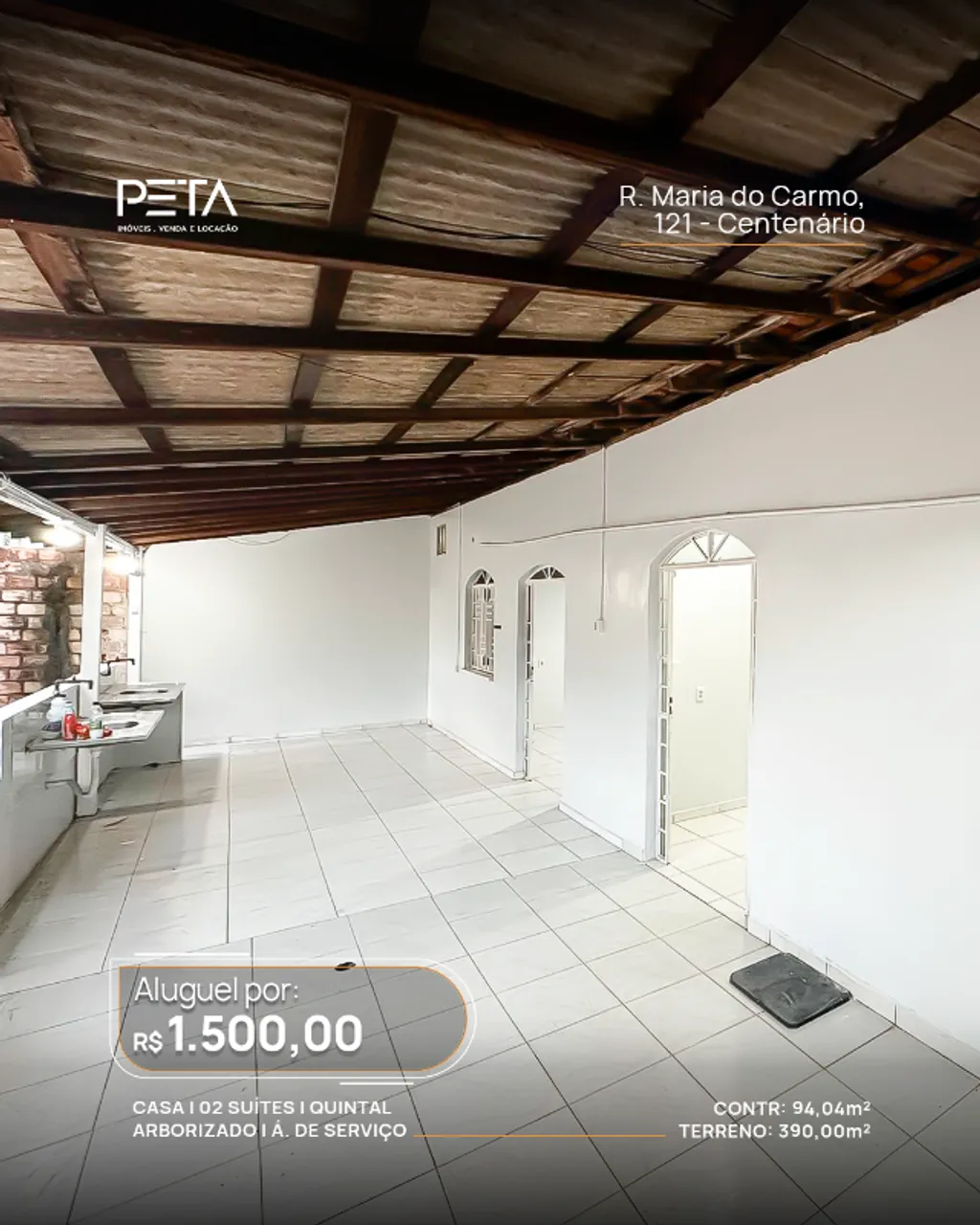 Casa com 2 suítes - Próx. do Atacadão (Centenário)