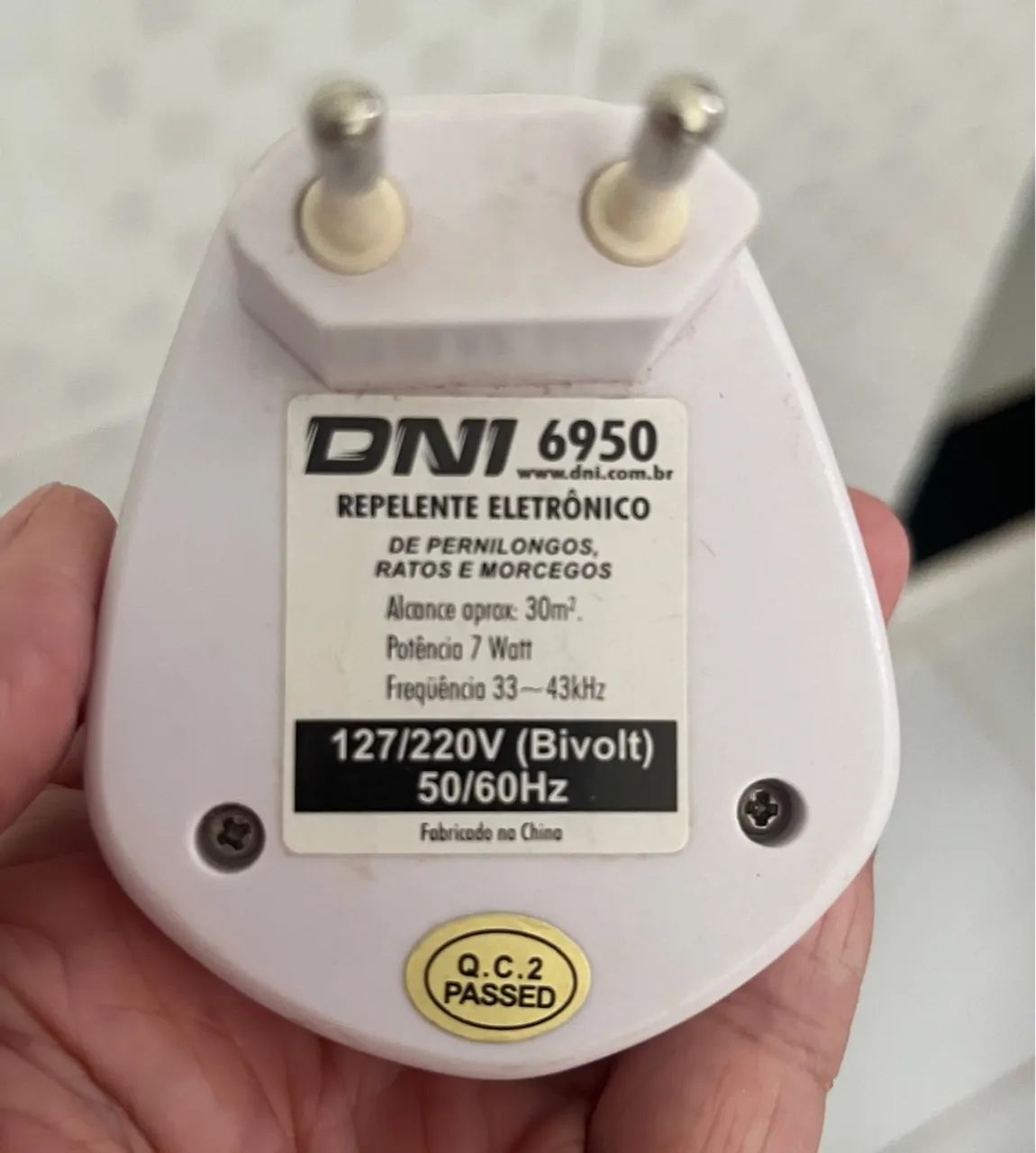 Repelente Eletrônico DNI 6950 - Pernilongos, Ratos e Morcegos