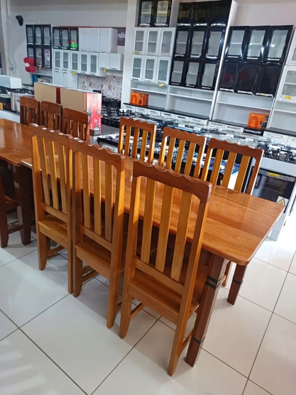 Conjunto de Mesa de Jantar com 6 Cadeiras