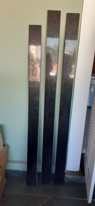 3 Placas de Granito Preto -  - Foto 2