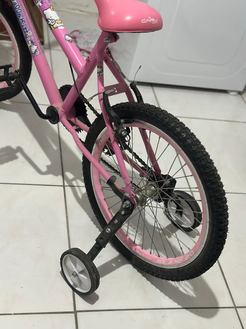 Bicicleta infantil menina hello kitty aro 16 - Foto 3