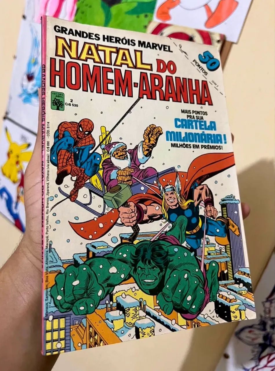 Grandes heróis marvel número 1 e 2 editora abril originais ano 1983 - Foto 5