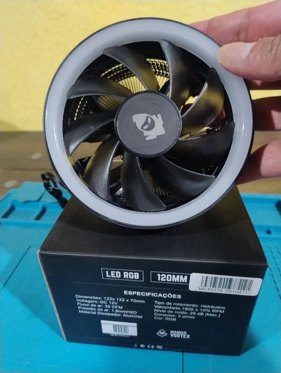 Cooler Para Processador Mancer Vortex Rainbow Rgb (SEM O SUPORTE) - Foto 3