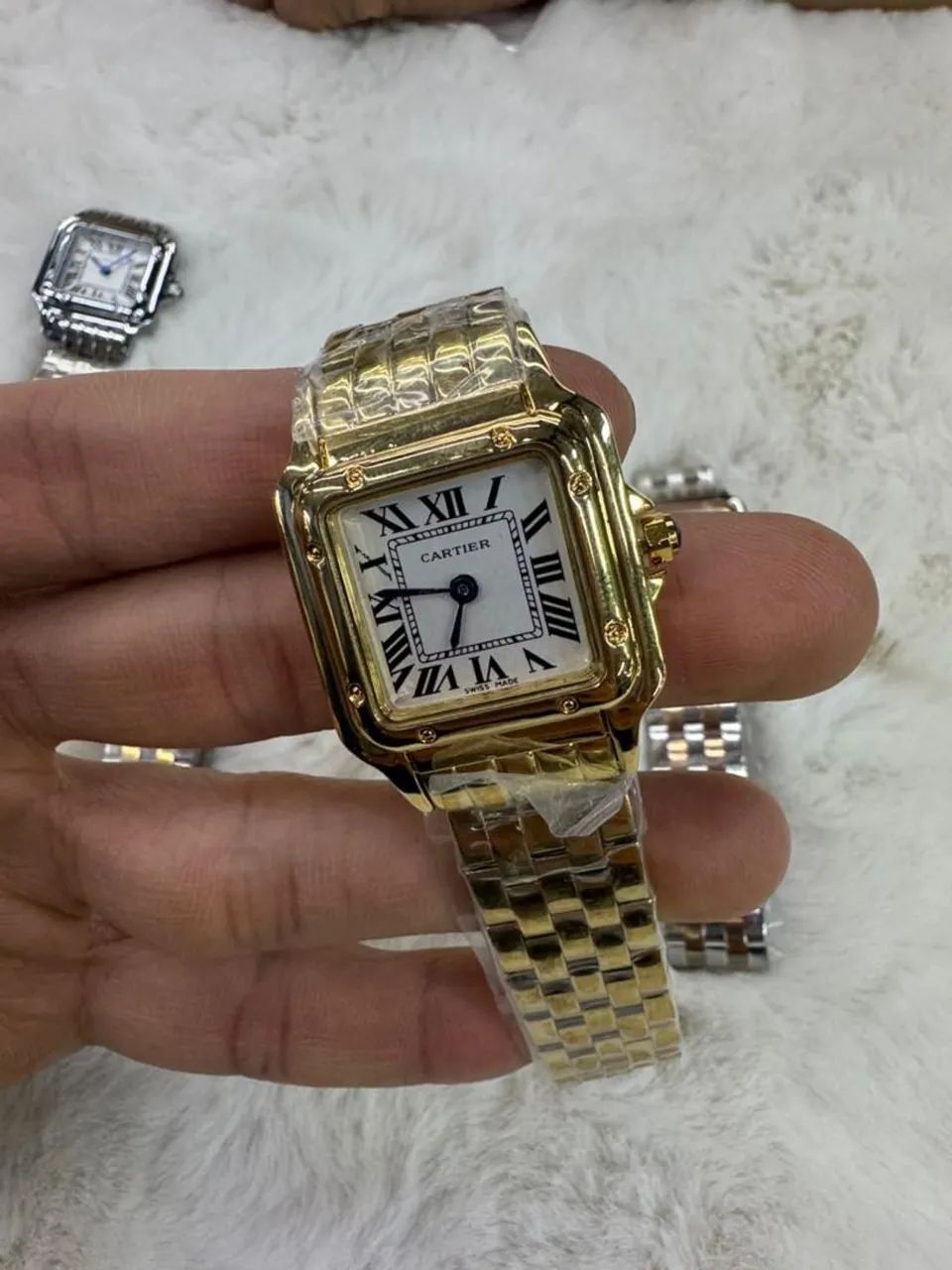 Relógio Estilo Cartier Panthère em Aço Inoxidável  - Foto 3
