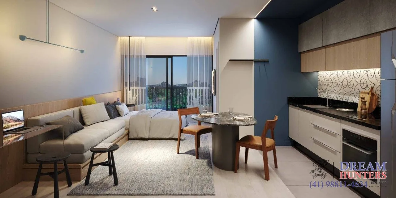 Studio de 30.0m² no bairro Campo Comprido, com 1 quarto e 1 banheiro