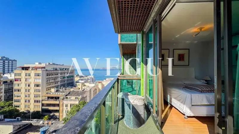 Apartamento tipo Flat com 2 suítes e vista para o mar de Ipanema.