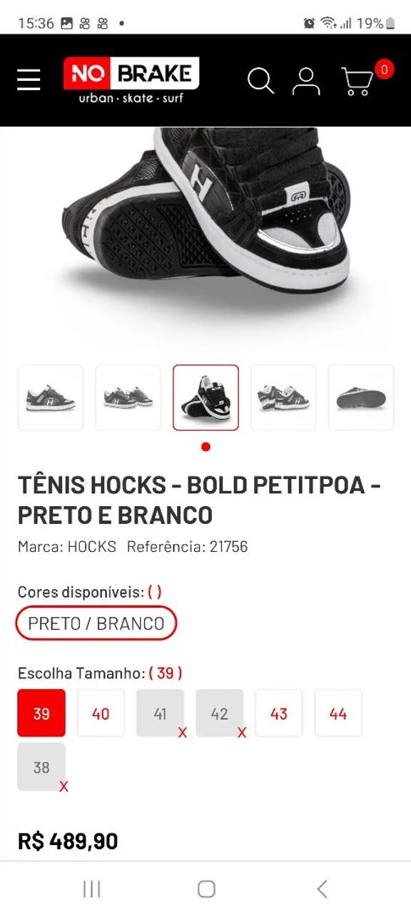 Tênis Hocks Bold Preto - Tamanho 36  - Foto 5