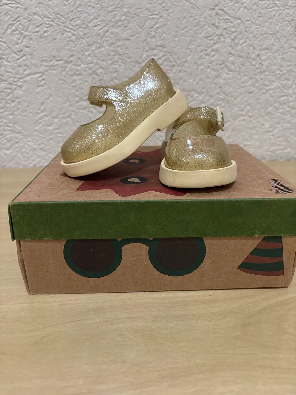 Mini Melissa - Amarelo Gliter TAM 17/18