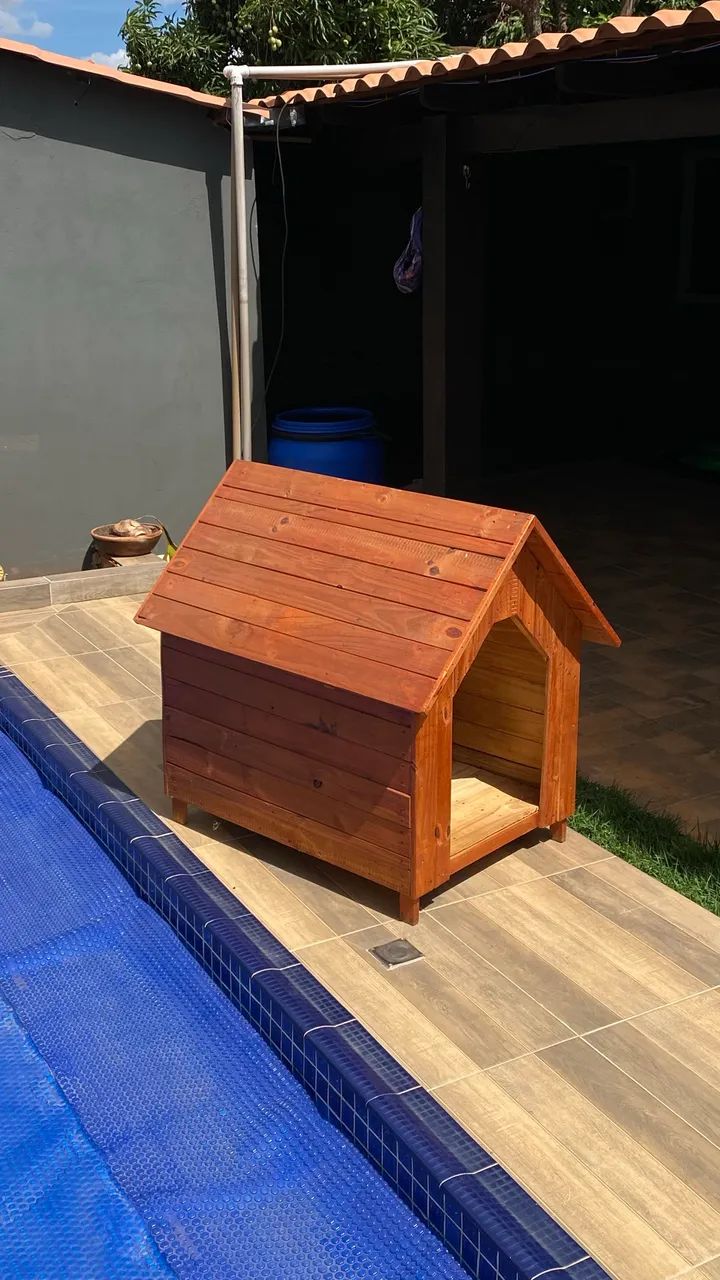 Casinha de cachorro de madeira - Foto 2