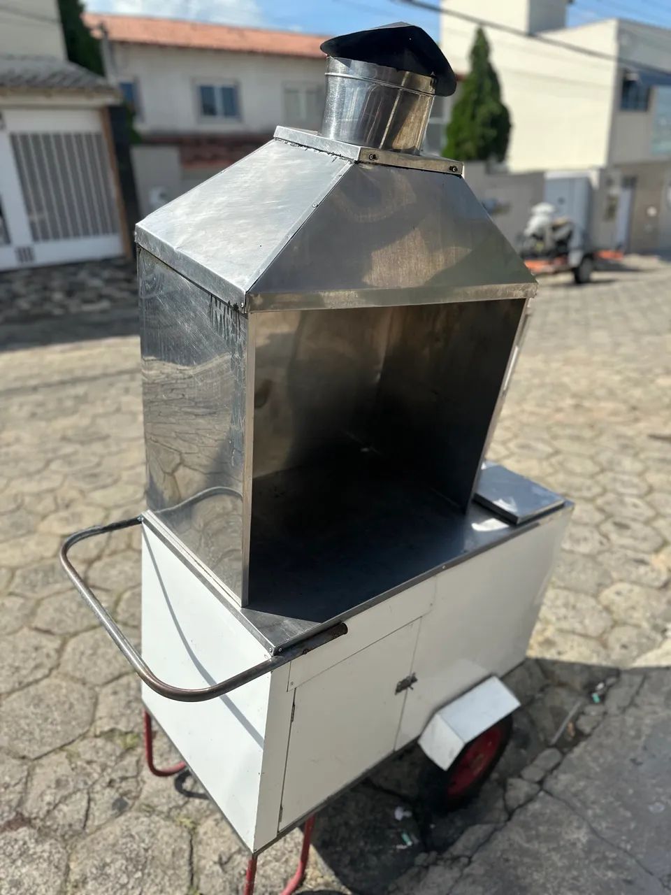 Carrinho de churrasco Aço inox - Seminovo - Foto 2