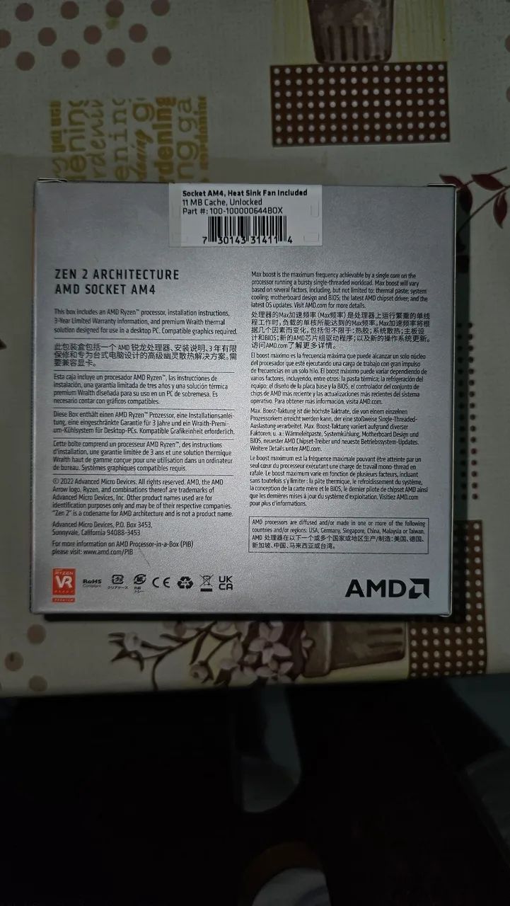 AMD Ryzen 5 4500 Novo Lacrado com NF-e - Foto 4