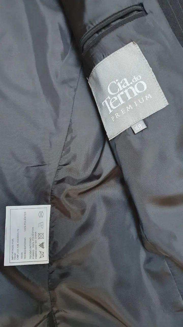 Terno risca giz cor preta Cia do Terno - Foto 3