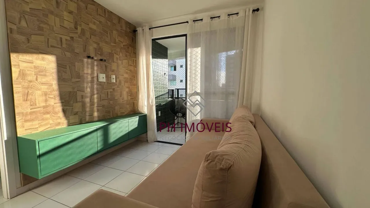 Quarto e Sala Mobiliado Disponível para locação na Jatiúca - 46m²