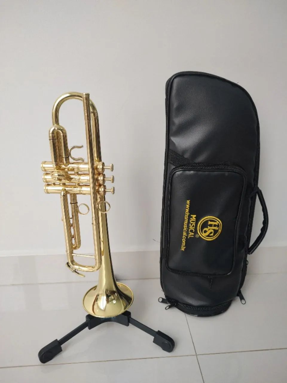 Trompete Hs Musical TR5-37 Sib Reverse - Poucos dias de Uso - Parcelo 18x