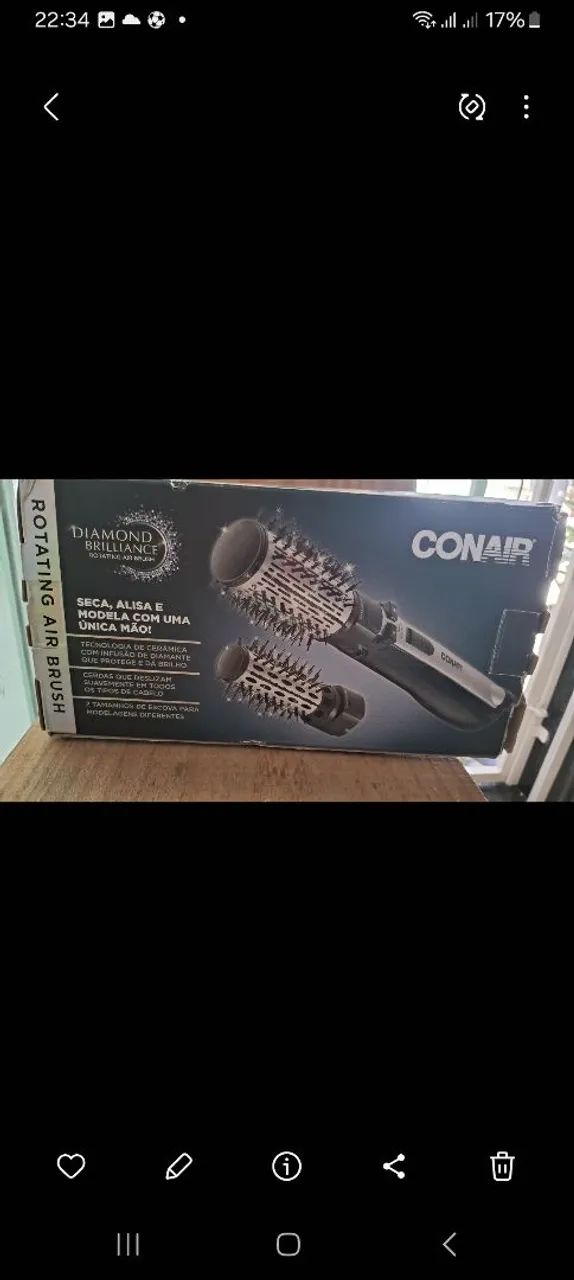 Vende escova rotativa Philco conair Diamond da polishop semi nova poucas vezes de usonova  - Foto 5