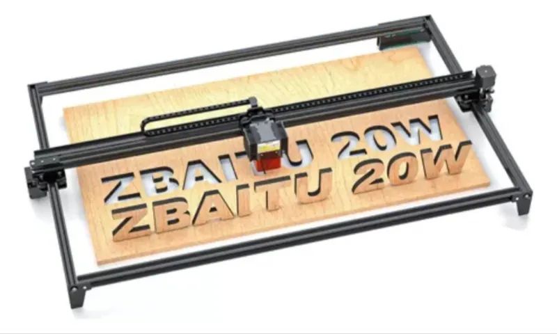 Gravadora Impressora Laser Cnc 81x46cm 20w Corte E Gravação Zbaitu Modelo M81-VF20-EAIR