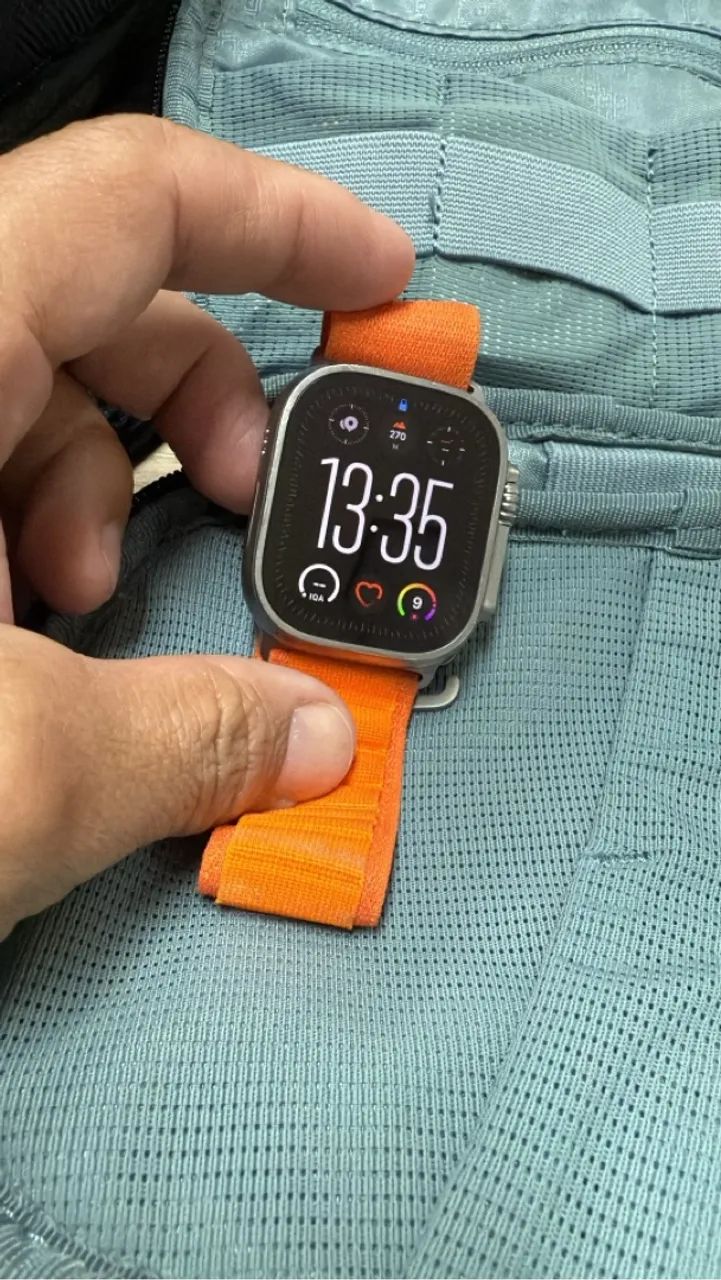Apple Watch Ultra com Pulseira Ocean Laranja - Foto 2