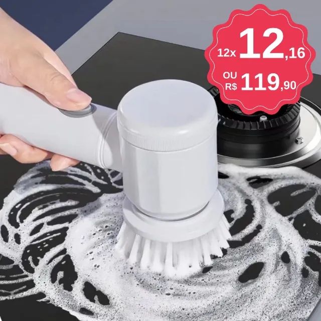 Escova de Limpeza Elétrica - Novo - Pague Na Entrega