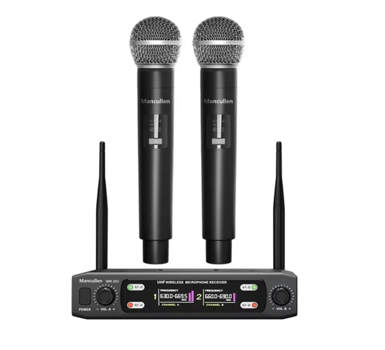 Microfone Sem Fio Mancullen WM-203 - Qualidade Garantida