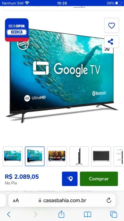 TV Philips 50? polegadas 4K Smart  na caixa Tv lacrada!!!!! - Foto 2