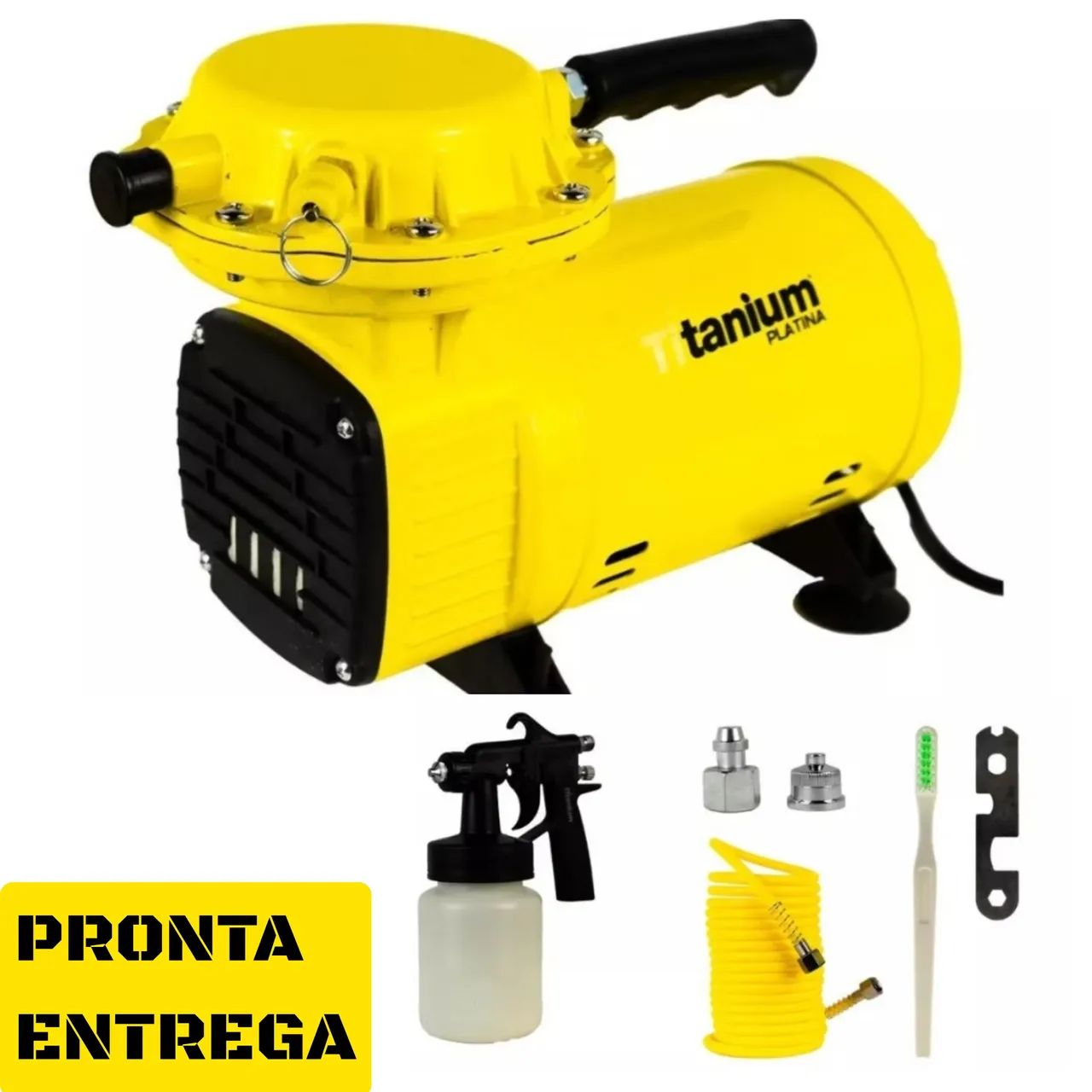 COMPRESSOR DE AR TITANIUM P + ACESSÓRIOS - PRONTA ENTREGA