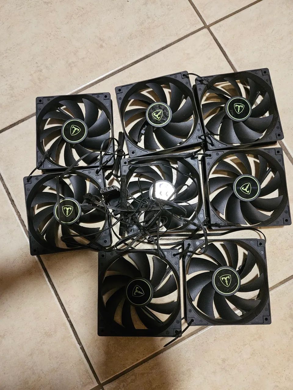 Ventilador cooler T-dagger 120mm - 8 unidades 