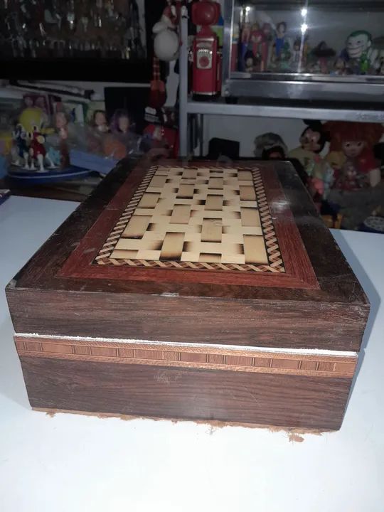 Caixa de madeira antiga machetaria... - Foto 2