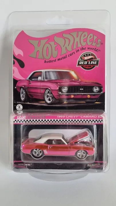 Hot Wheels RLC 1969 Chevy Camaro SS  Pink  - Foto 3