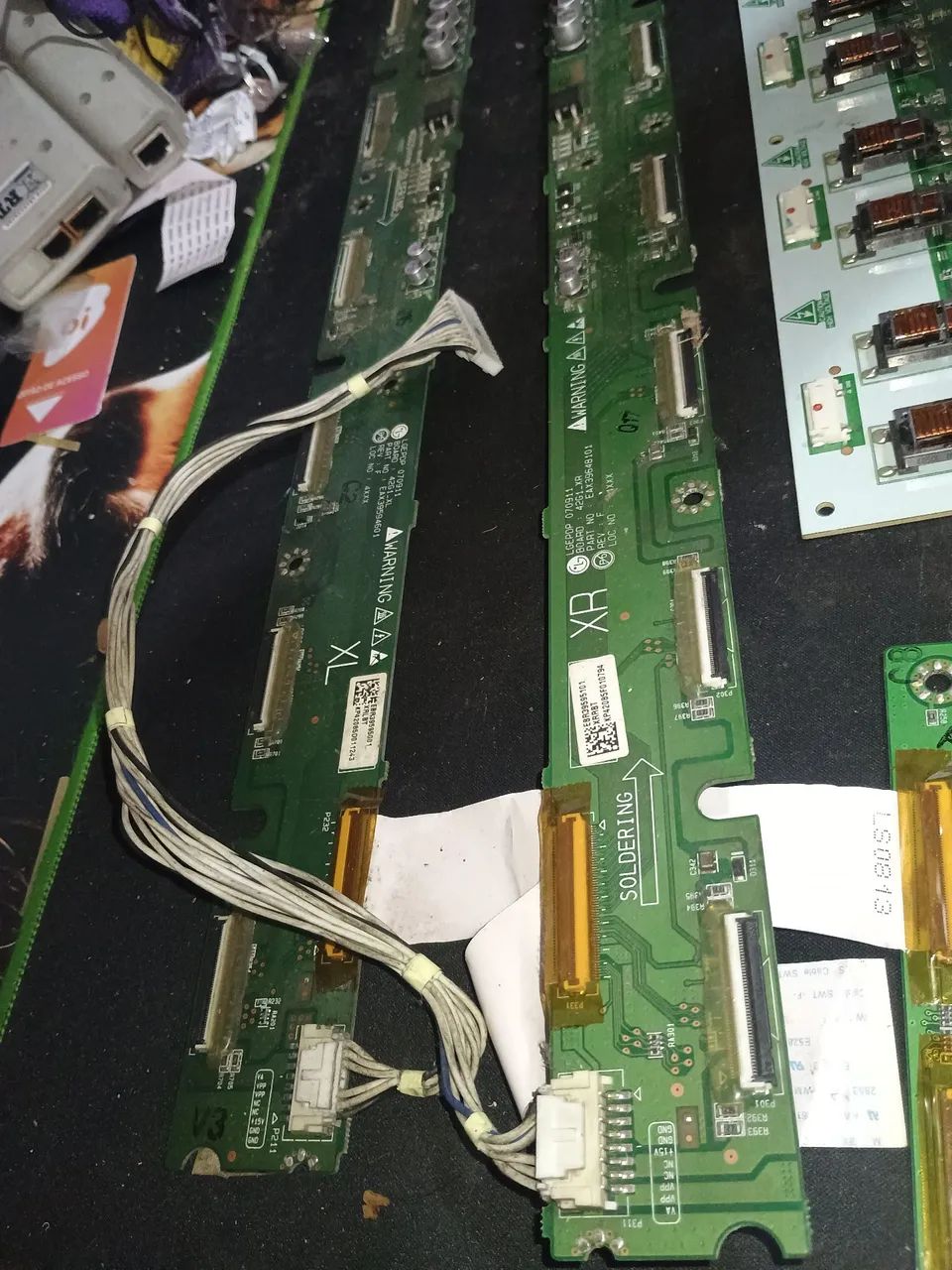 Placa tcon,buffer,inverter tv LG42PG20R tudo como na foto - Foto 4