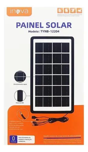 Carregador Portátil com Painel de Energia Solar Potência de 3v-5v NOVO - Foto 4