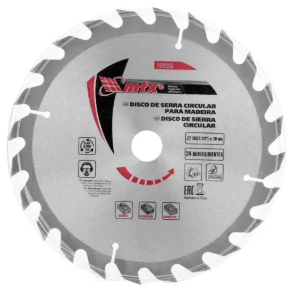 SERRA CIRCULAR MADEIRA 7.1/4 X 20 X 24D MTX