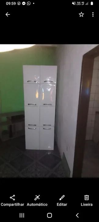Armário de Cozinha Branco 6 Portas