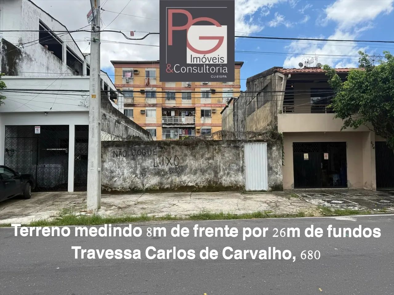VENDO MARAVILHOSO TERRENO MEDINDO 8M DE FRENTE X 26M DE FUNDOS, ÓTIMO LOCAL NA TV CARLOS D