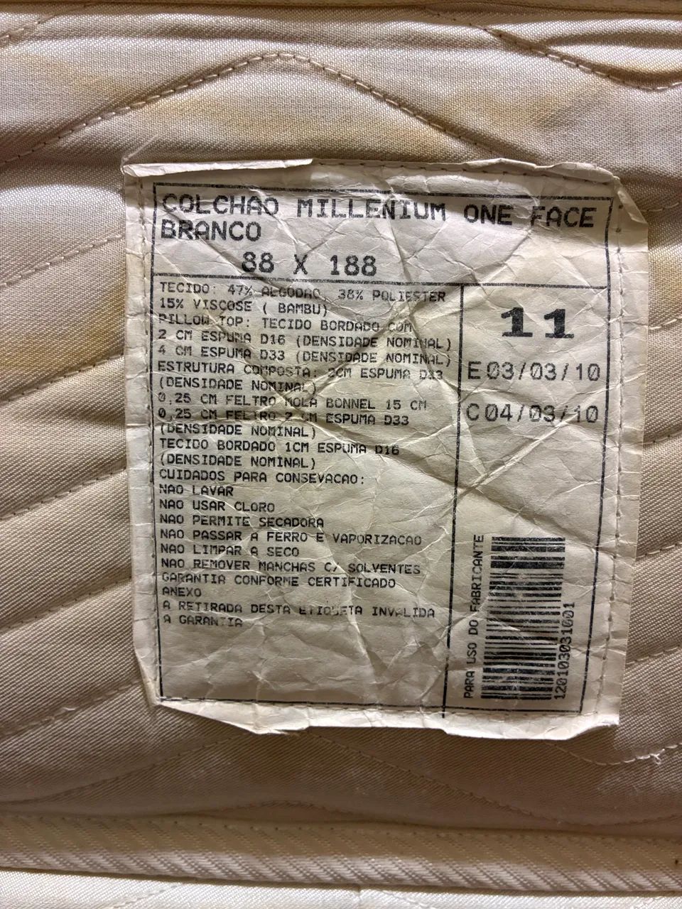 Cama box solteiro + colchão Orthocrin - Foto 2