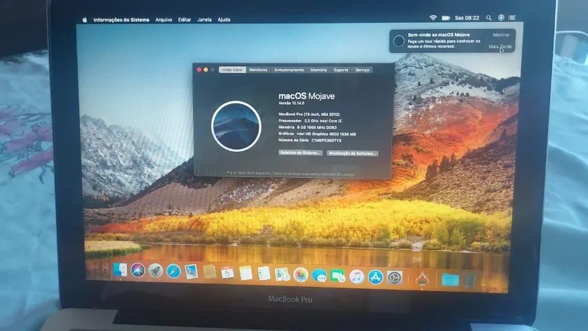 macbook. pro i5, 8gb , ssd 256