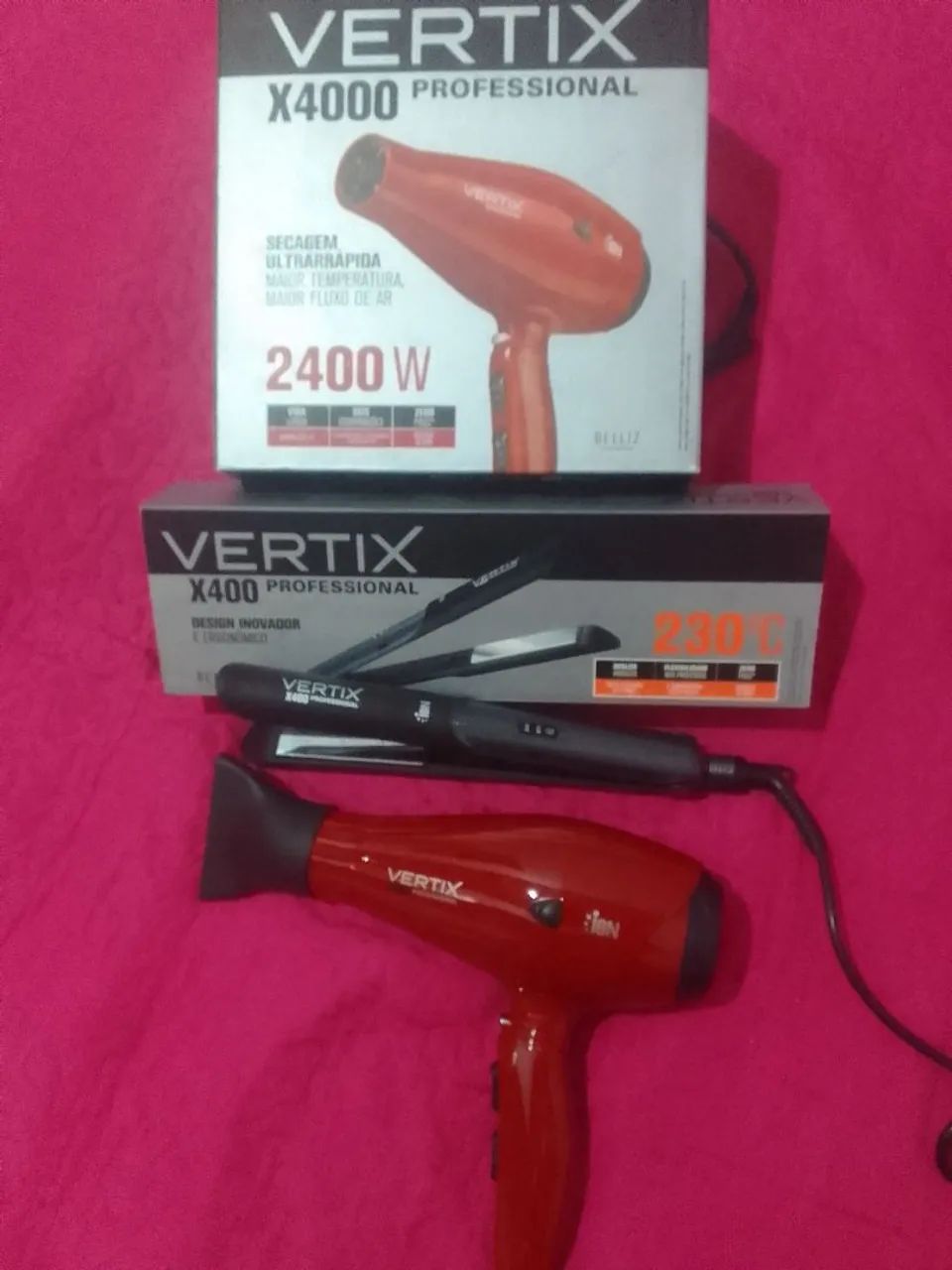 Combo Secador+ Prancha Vertix 