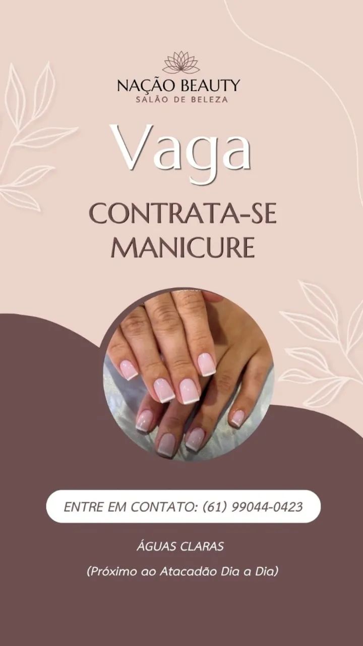 Contrata-se Manicure