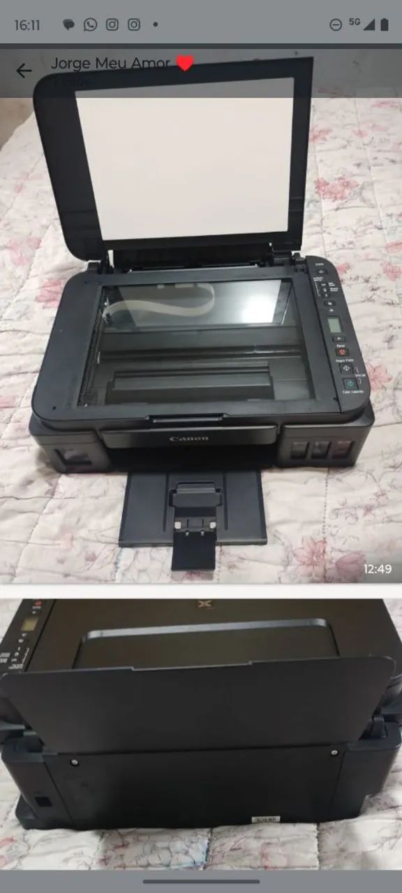 Vendo essa impressora Canon semi nova wi-fi escanear cópia  - Foto 5