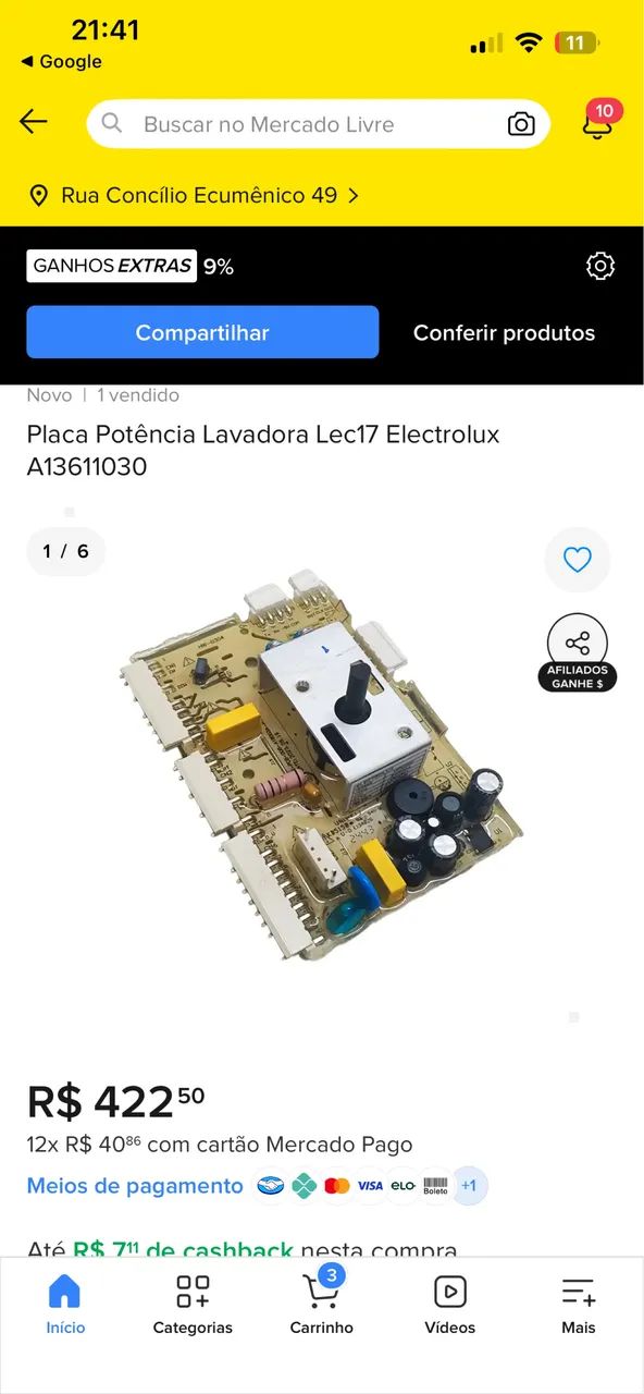 Vendo placa original Electrolux lec17  - Foto 4